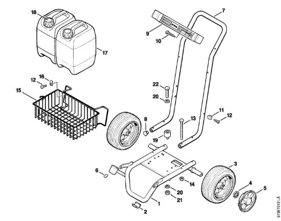 Carrello Idropulitrice elettrica (RE) RB 220 K della marca STIHL
