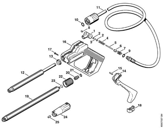 Pistola, tubo nebulizzatore Idropulitrice elettrica (RE) RE 102 KM della marca STIHL