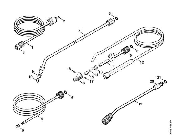 Attrezzi, accessorio a richiesta Idropulitrice elettrica (RE) RE 105 K della marca STIHL