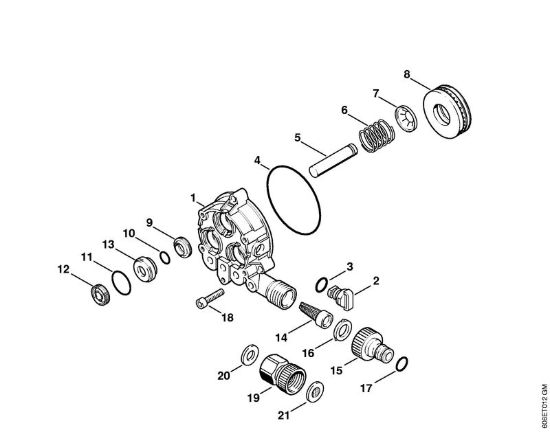 Corpo pompa Idropulitrice elettrica (RE) RE 105 K della marca STIHL