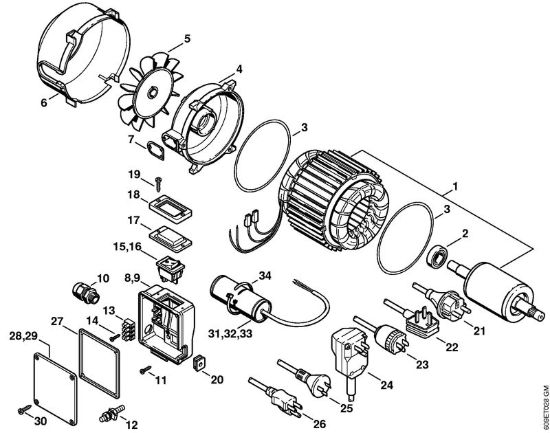 Elettromotore Idropulitrice elettrica (RE) RE 106 K della marca STIHL