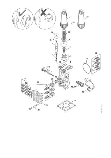 Picture of Pompa, blocco valvole RE 110