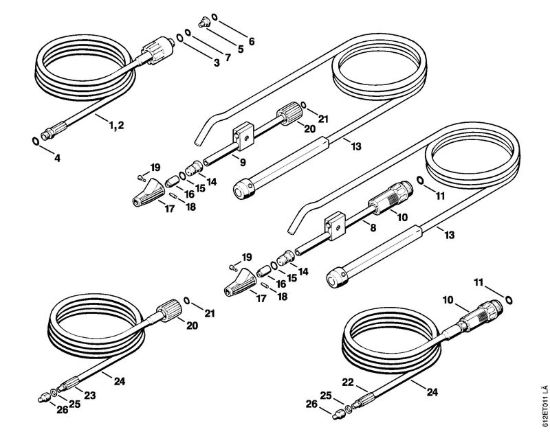 Attrezzi, accessorio a richiesta Idropulitrice elettrica (RE) RE 120 K della marca STIHL