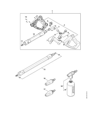Picture of Pistola, tubo nebulizzatore RE 120 PLUS