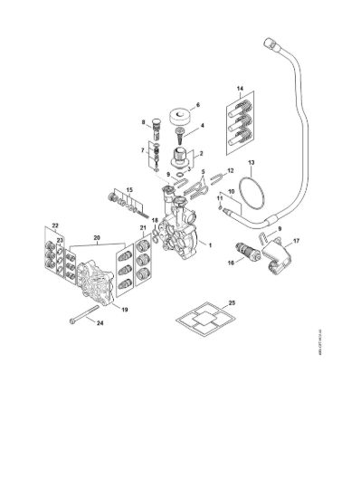 Picture of Pompa, blocco valvole RE 120 PLUS