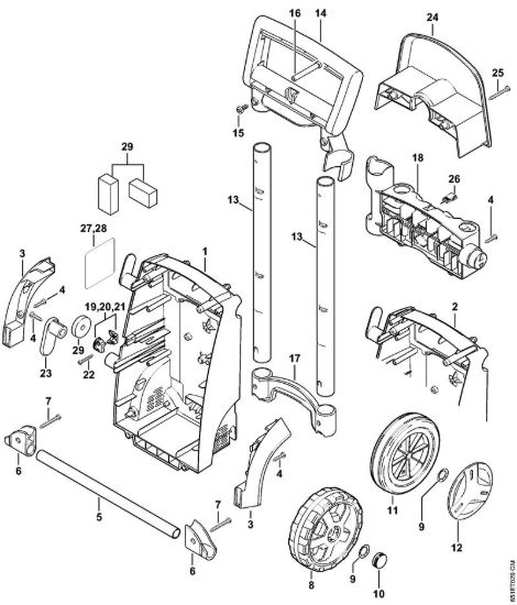 Carrello Idropulitrice elettrica (RE) RE 128 PLUS della marca STIHL