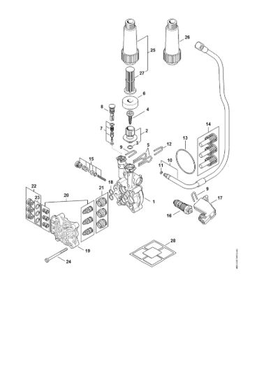 Picture of Pompa, blocco valvole RE 140 PLUS