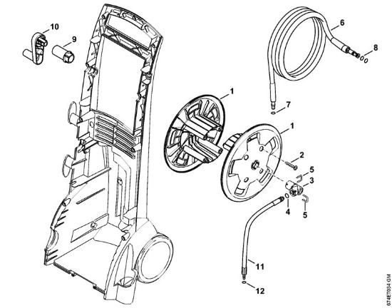 Tamburo avvolgi-flessibile Idropulitrice elettrica (RE) RE 142 PLUS della marca STIHL