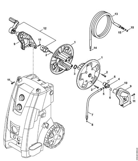 Tamburo avvolgi-flessibile Idropulitrice elettrica (RE) RE 143 PLUS della marca STIHL