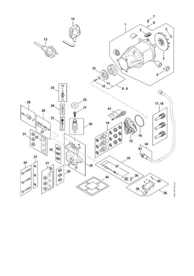 Picture of Elettromotore, Cavo di collegamento, Blocco valvola, Pompa RE 150 PLUS RE 150 PLUS