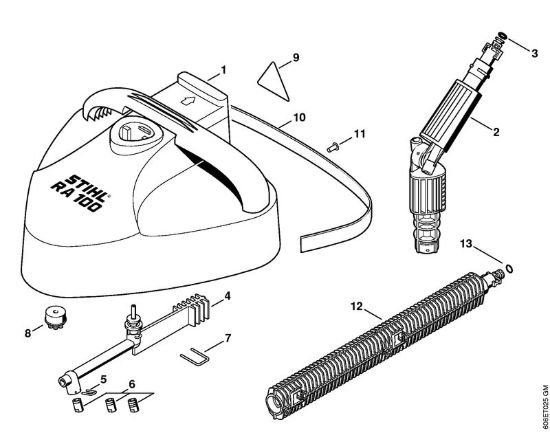 Appliciazioni pulitrice per superfici RA 100 Idropulitrice elettrica (RE) RE 160 K della marca STIHL