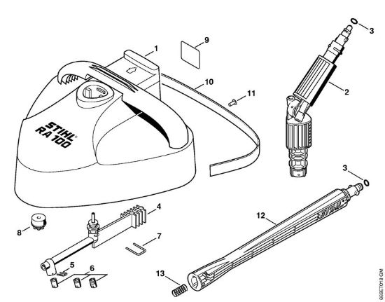 Appliciazioni pulitrice per superfici RA 100 Idropulitrice elettrica (RE) RE 162 della marca STIHL