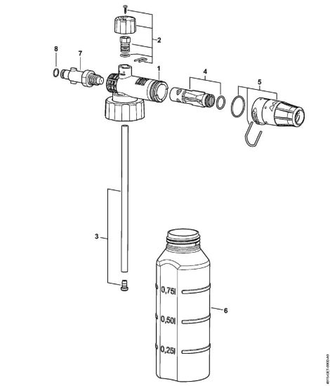 Erogatore di schiuma    06/2019 Idropulitrice elettrica (RE) RE 163 della marca STIHL