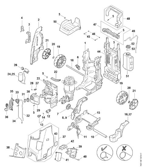 Picture of Carrello, Condotto aria, Cappottatura, Scatola interruttore RE 170 PLUS RE 170 PLUS