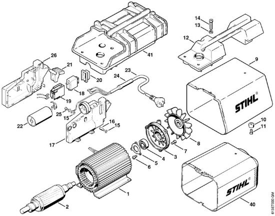 Elettromotore RE 220 K, 240 K, interruttore a pedale RE 240 K Idropulitrice elettrica (RE) RE 220 K della marca STIHL