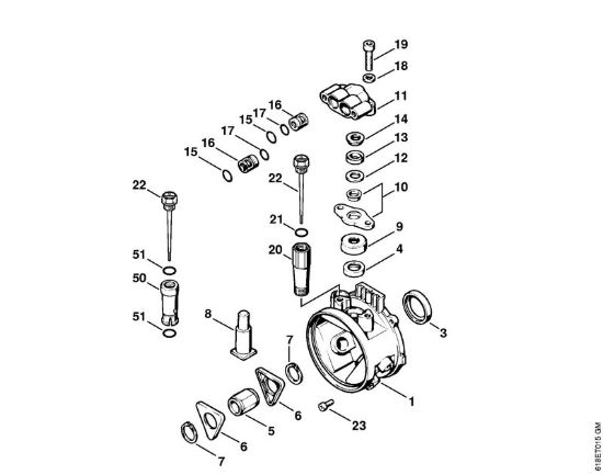 Corpo pompa Idropulitrice elettrica (RE) RE 260 K della marca STIHL