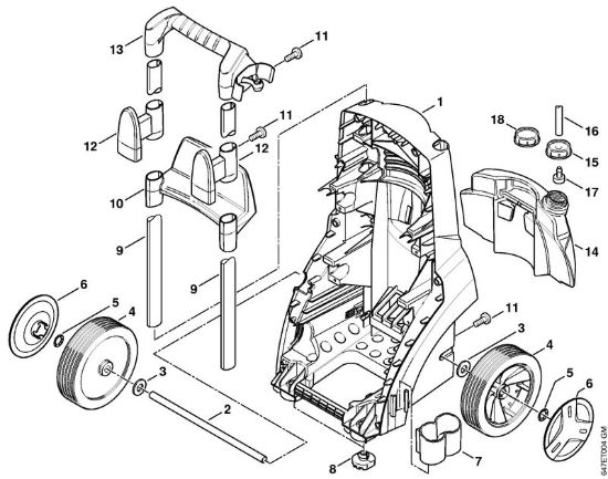 Carrello Idropulitrice elettrica (RE) RE 281 PLUS della marca STIHL