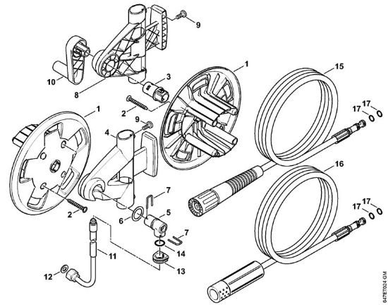 Tamburo avvolgi-flessibile Idropulitrice elettrica (RE) RE 281 PLUS della marca STIHL