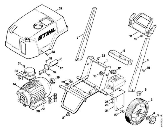 Elettromotore, carrello Idropulitrice elettrica (RE) RE 330 K della marca STIHL