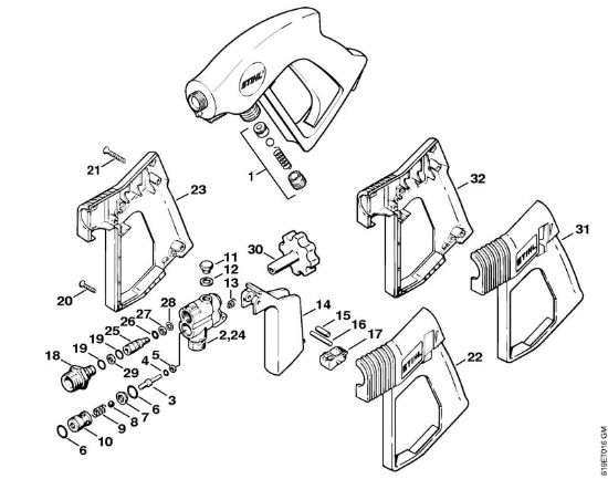 Pistola Idropulitrice elettrica (RE) RE 440 K della marca STIHL