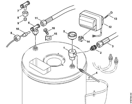 Scambiatore di calore, trasformatore di accensione Idropulitrice elettrica (RE) RE 521 della marca STIHL