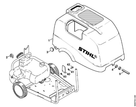 Cappottatura Idropulitrice elettrica (RE) RE 530 W della marca STIHL