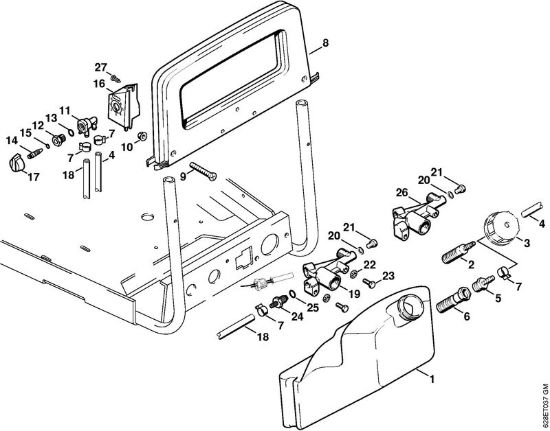 Contenitore, valvola dosatrice Idropulitrice elettrica (RE) RE 560 W della marca STIHL