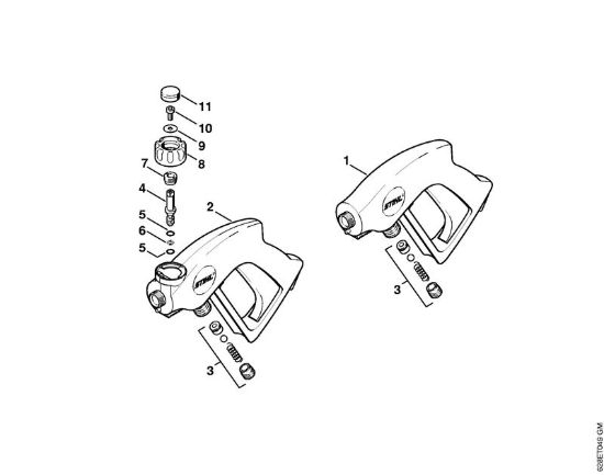 Pistola Idropulitrice elettrica (RE) RE 560 W della marca STIHL