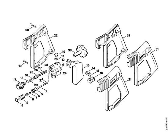 Pistola Idropulitrice elettrica (RE) RE 560 W della marca STIHL