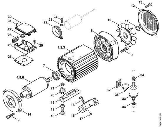 Elettromotore RE 551 PLUS, 581 Idropulitrice elettrica (RE) RE 581 della marca STIHL