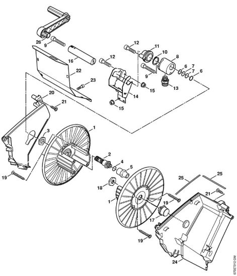 Tamburo avvolgi-flessibile Idropulitrice elettrica (RE) RE 581 PLUS della marca STIHL