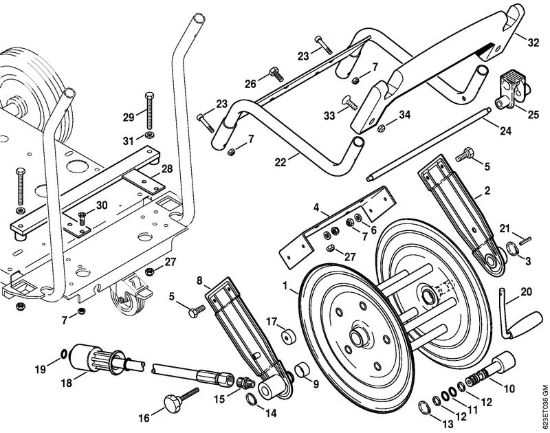 Tamburo avvolgi-flessibile Idropulitrice elettrica (RE) RE 660 W della marca STIHL
