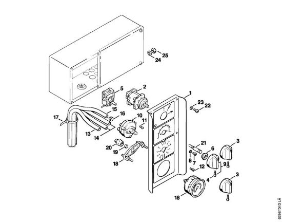 Quadro di controllo Idropulitrice elettrica (RE) RE 830 W della marca STIHL