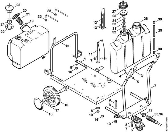 Carrello Idropulitrice elettrica (RE) RE 840 W della marca STIHL