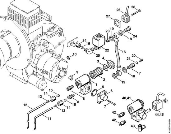 Pompa di alimentazione    X 35 751 174 Idropulitrice elettrica (RE) RE 840 W della marca STIHL