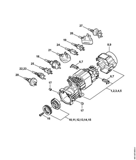 Elettromotore, Cavo di collegamento Idropulitrice elettrica (RE) RE 90 - 4951 della marca STIHL
