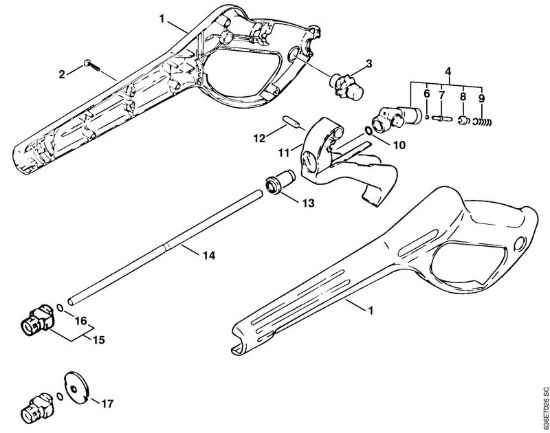 Pistola Idropulitrice elettrica (RE) RE 900 KM della marca STIHL