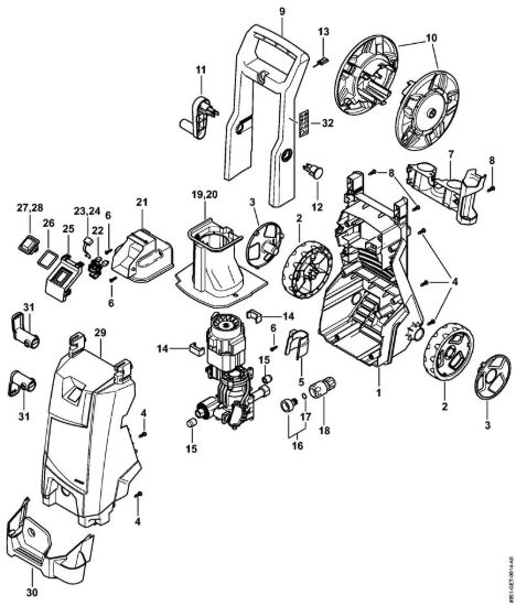 Carrello Idropulitrice elettrica (RE) RE 95 della marca STIHL