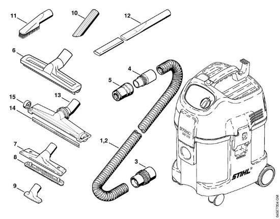 Accessori a richiesta Aspiratori (SE) SE 121 E della marca STIHL