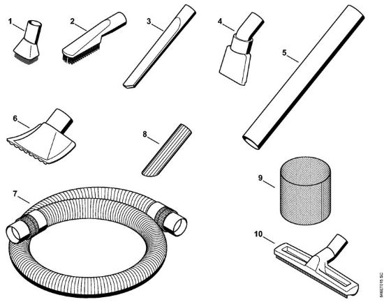 Accessori a richiesta Aspiratori (SE) SE 122 della marca STIHL