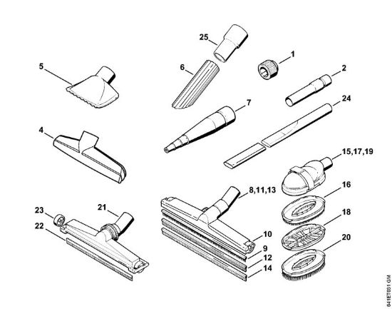 Accessori a richiesta Aspiratori (SE) SE 201 della marca STIHL