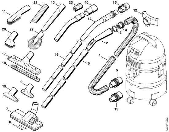 Attrezzi, accessorio a richiesta Aspiratori (SE) SE 50 della marca STIHL