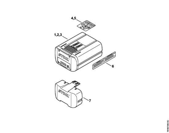 Accumulatore Batterie (AK, AP, AR, AS, PS) AP 180 della marca STIHL
