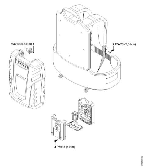 Coppie di serraggio Batterie (AK, AP, AR, AS, PS) AR 1000 della marca STIHL
