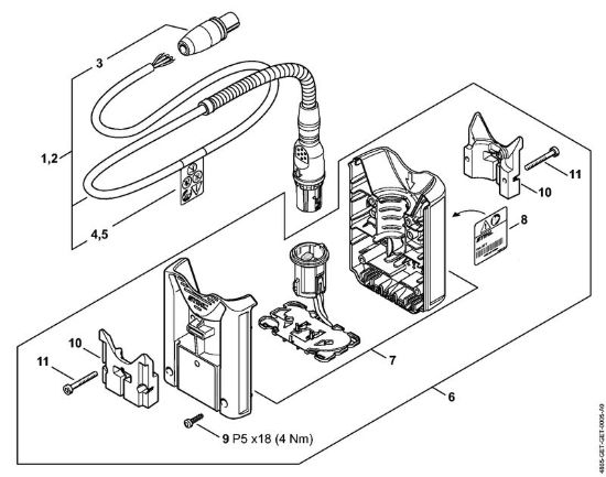 Accessori a richiesta Batterie (AK, AP, AR, AS, PS) AR 900 della marca STIHL
