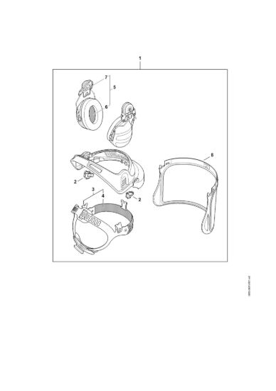 Picture of Protezione combinata viso - udito G500 PC Protezione viso/udito G500 PC / ADVANCE GPC 28