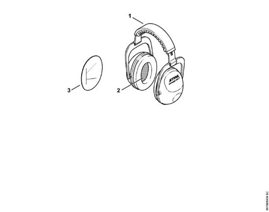 Cuffia auricolare CONCEPT-24F Protezioni per vista e udito XXX Concept 24 F della marca STIHL