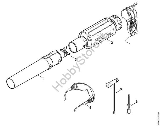 Ugello, accessori a richiesta Soffiatori (BG, BR) BG 66-D della marca STIHL