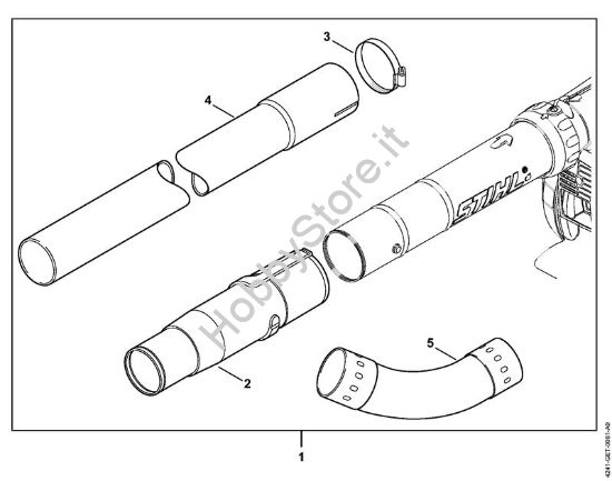 Corredo dispositivo pulizia grondaia Soffiatori (BG, BR) BG 86 C-E della marca STIHL