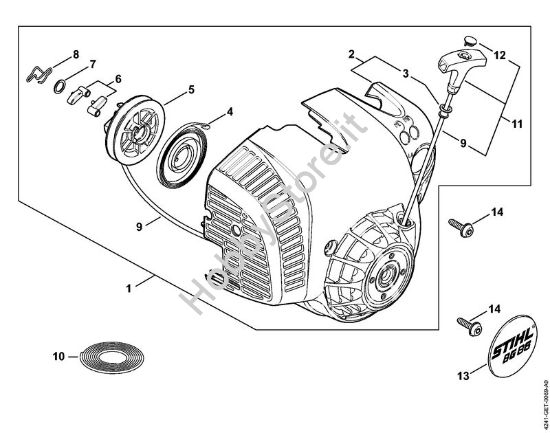 Dispositivo di avviamento Soffiatori (BG, BR) BG 86-D della marca STIHL